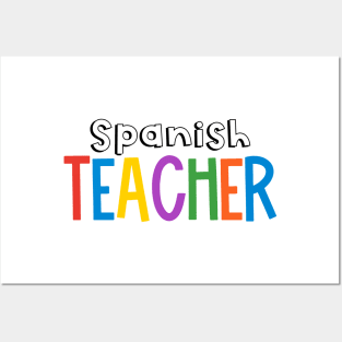 Rainbow Spanish Teacher Posters and Art